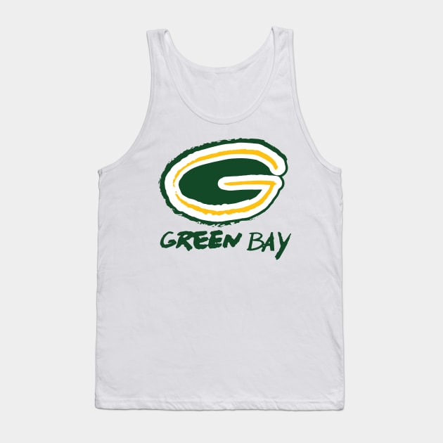 Green Bay Packeeeers Tank Top by Very Simple Graph